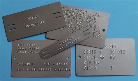 metal fabrication tags|metal identification tags.